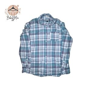 J.Crew Men’s Classic Fit Plaid Button-Down Shirt - Size M